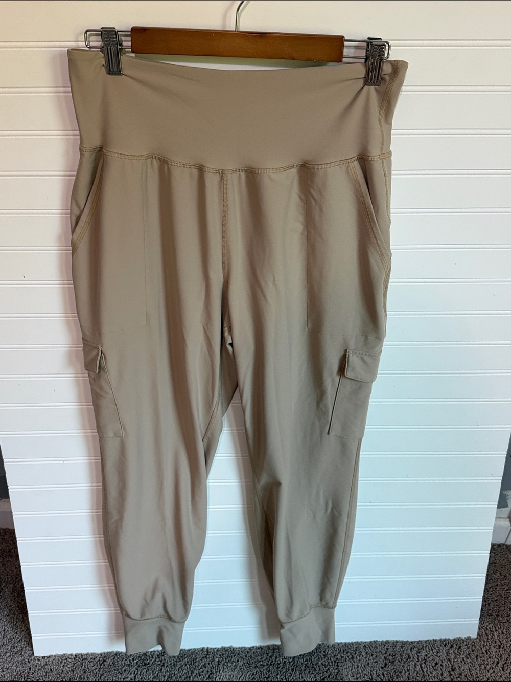 Old Navy Taupe Cargo Jogger Pants